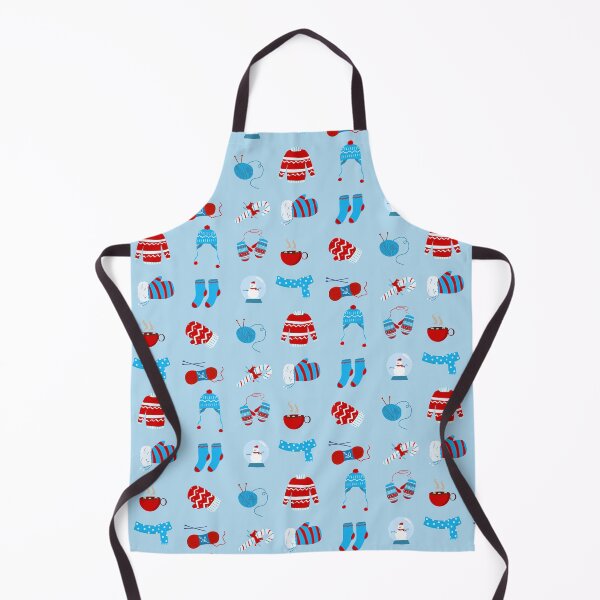 Item preview, Christmas sticker pack: I love Knitting pattern designed and sold by KlaraMacinka.