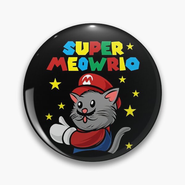 Item preview, SUPER MEOWRIO // Cute and Funny Cat Design designed and sold by DoomDude.