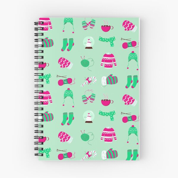 Item preview, Christmas sticker pack: I love Knitting pattern designed and sold by KlaraMacinka.