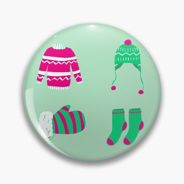 Item preview, Christmas sticker pack: I love Knitting pattern designed and sold by KlaraMacinka.