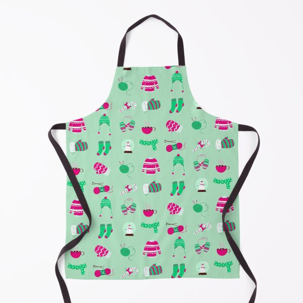 Item preview, Christmas sticker pack: I love Knitting pattern designed and sold by KlaraMacinka.