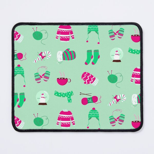 Item preview, Christmas sticker pack: I love Knitting pattern designed and sold by KlaraMacinka.