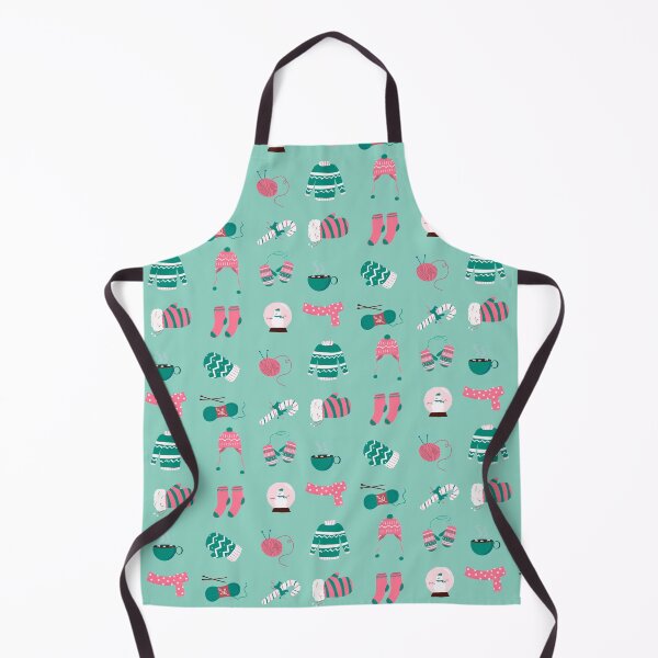 Item preview, Christmas sticker pack: I love Knitting pattern designed and sold by KlaraMacinka.