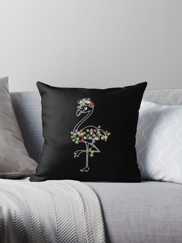 Flamingo hotsell christmas pillow