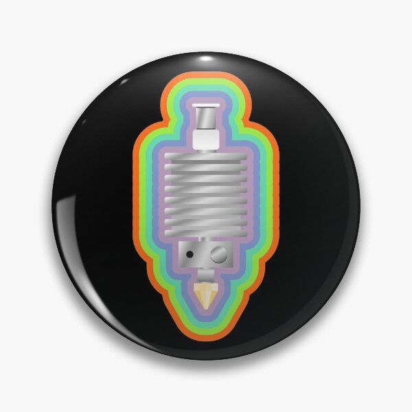 Item preview, 3D Printer Hot End Extruder with colorful border designed and sold by BRU Design.