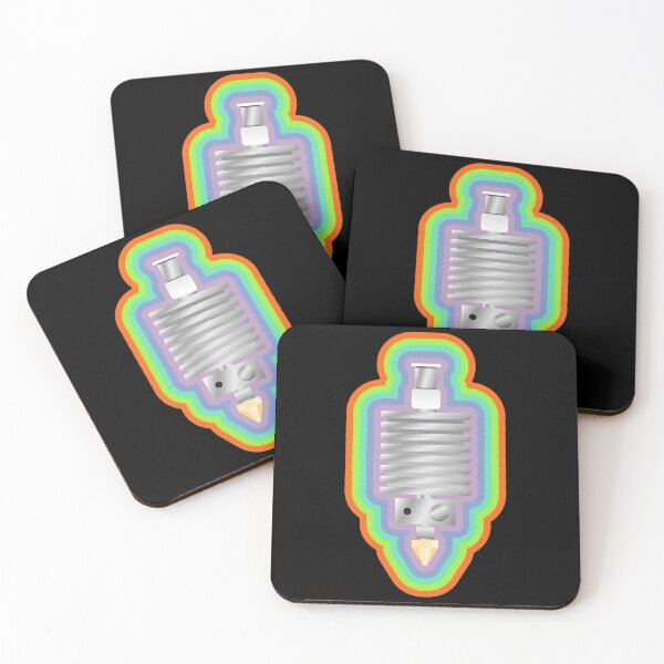 Item preview, 3D Printer Hot End Extruder with colorful border designed and sold by BRU Design.