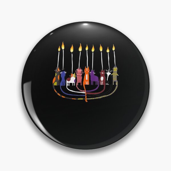 Item preview, Cat Menorah Hanukkah designed and sold by whenevery3.