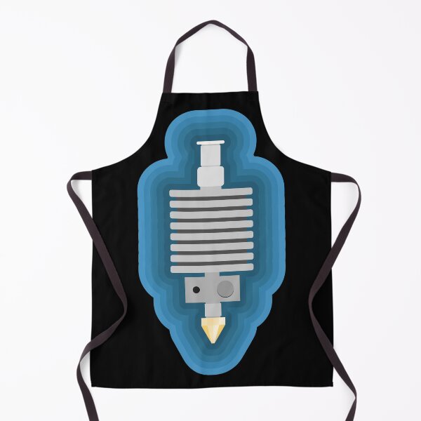Item preview, Flat 3D Printer Hot End Extruder with colorful border designed and sold by BRU Design.
