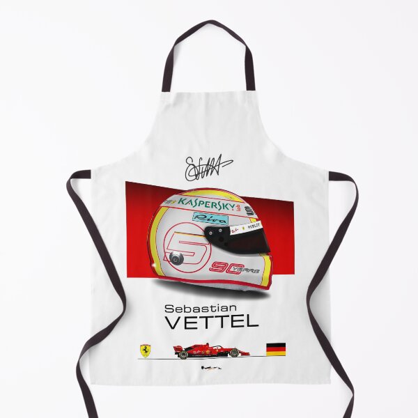 Item preview, Sebastian Vettel - 2019- SF90 Helmet and car Print designed and sold by JageOwen.