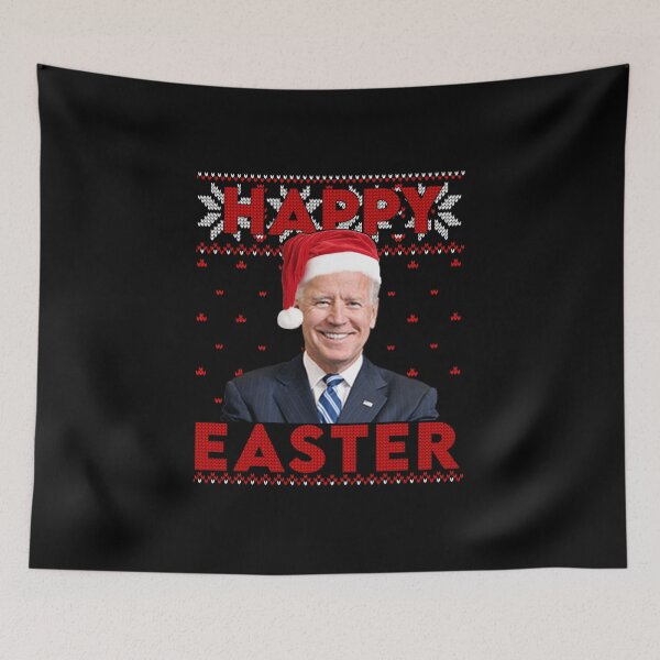 Item preview, Happy Easter Santa Hat Joe Biden Ugly Christmaser designed and sold by Masonbaxter.