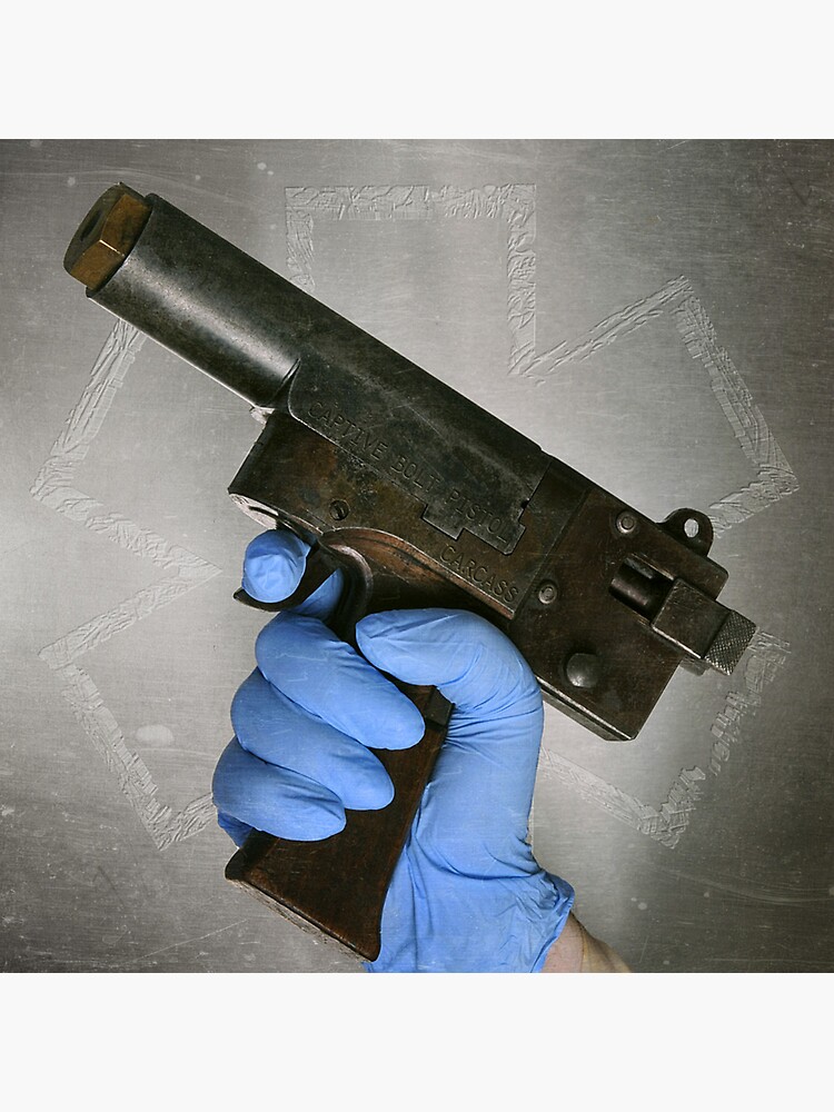 "Captive bolt pistol" Sticker for Sale by JohnRobert12356 Redbubble