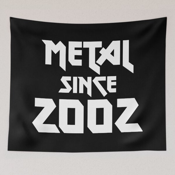 Item preview, Gift for 19 Year Old Metal Since 2002 19th Birthday designed and sold by WPahat.