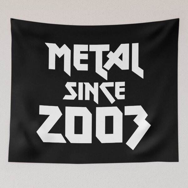 Item preview, Gift for 18 Year Old Metal Since 2003 18th Birthday designed and sold by WPahat.