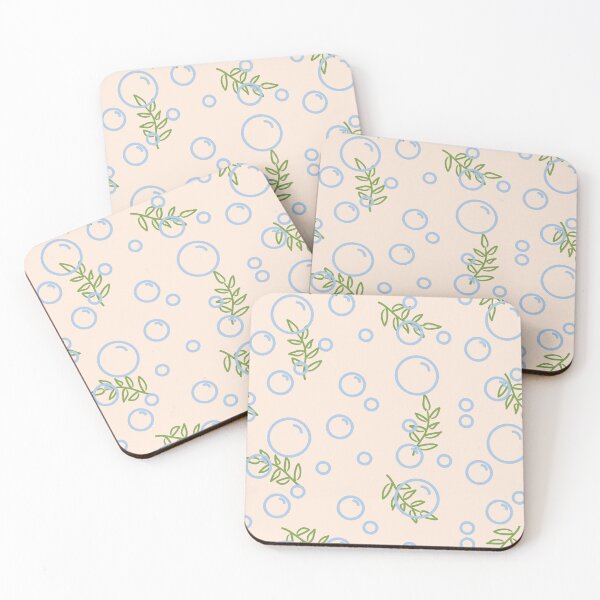 Item preview, Bubbles and leafs seamless pattern designed and sold by D/Art ⭐⭐⭐⭐⭐.