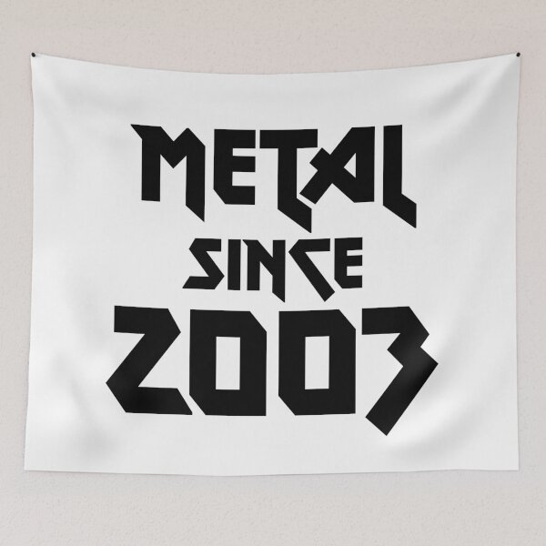 Item preview, Gift for 18 Year Old Metal Since 2003 18th Birthday designed and sold by WPahat.