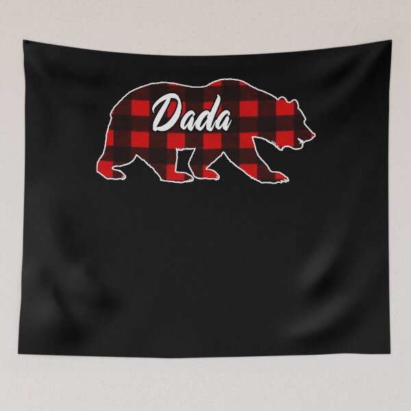 Item preview, Dada Bear Christmas Pajama Red Plaid Buffalo Matching Family T-Shirt designed and sold by orvillesznpb70.