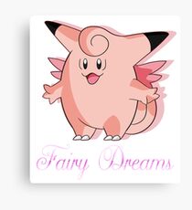 Clefable Canvas Print