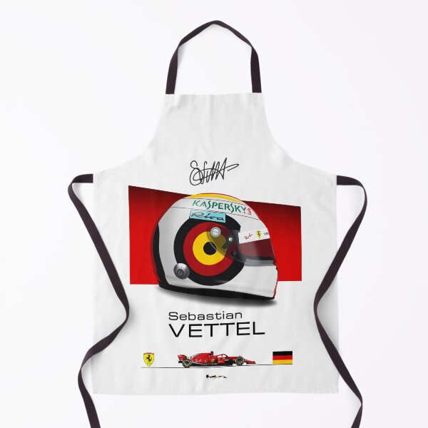 Item preview, Sebastian Vettel - 2018 - SF71H Helmet and car Print designed and sold by JageOwen.