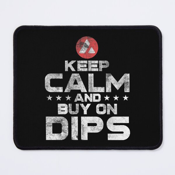 Item preview, Vintage Avalanche AVAX Coin Keep Calm and Buy on Dips Crypto Token Cryptocurrency Wallet designed and sold by AriellaGross.