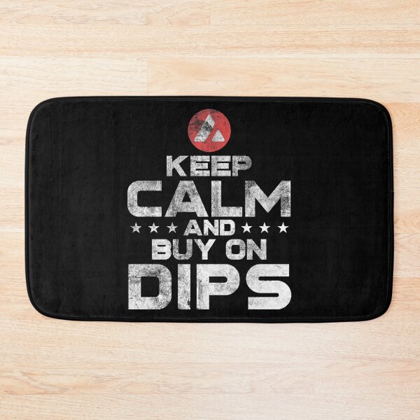 Item preview, Vintage Avalanche AVAX Coin Keep Calm and Buy on Dips Crypto Token Cryptocurrency Wallet designed and sold by AriellaGross.