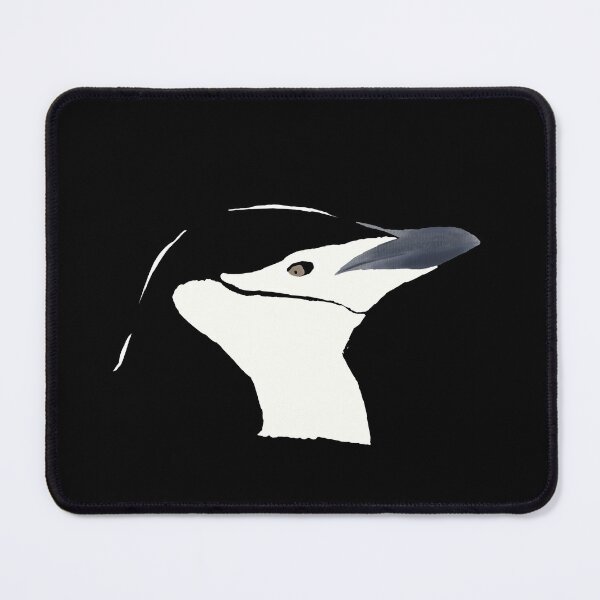 Item preview, Chinstrap Penguin portrait with white outlines designed and sold by AndrasVasasArt.