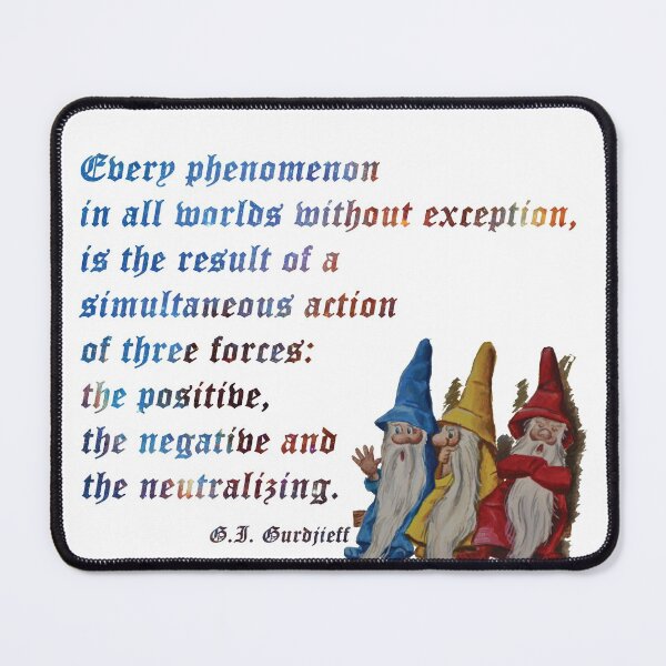 Item preview, Gurdjieff Triamazikamno Law of three - coloured text designed and sold by WanderingGraha.