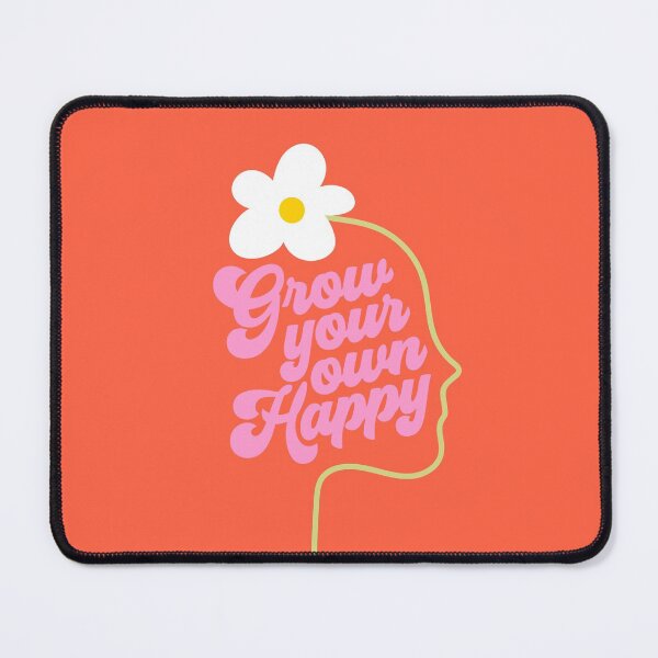 Item preview, Grow your own happy - motivational floral portrait designed and sold by Dominiquevari.