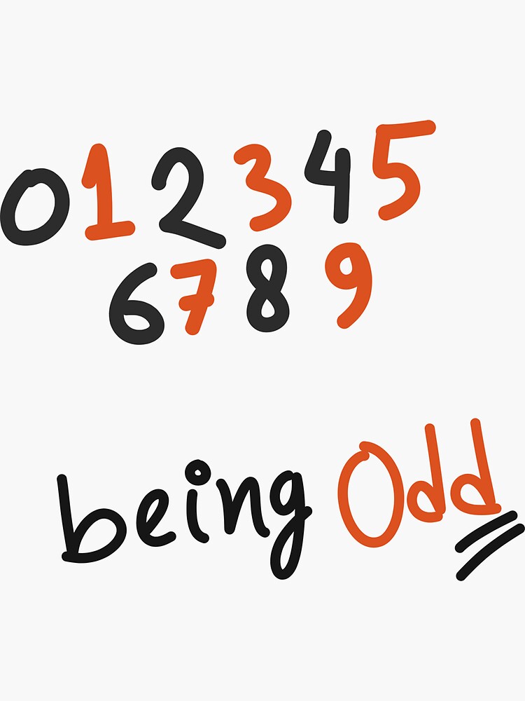 being-odd-sticker-for-sale-by-satyayug-redbubble