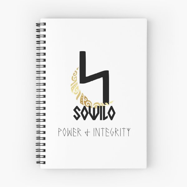 Item preview, Elder Futhark "SOWILO" Rune with Crescent Moon designed and sold by LilysGoodies.