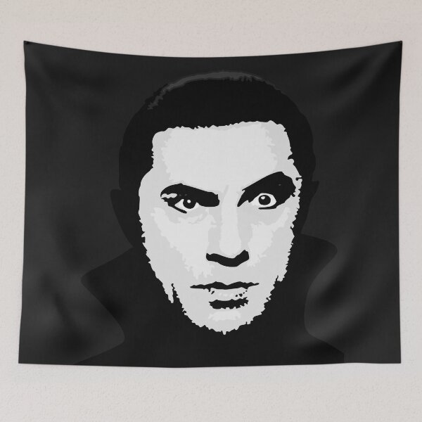 Item preview, Bela Lugosi black and white vector portrait designed and sold by BRU Design.