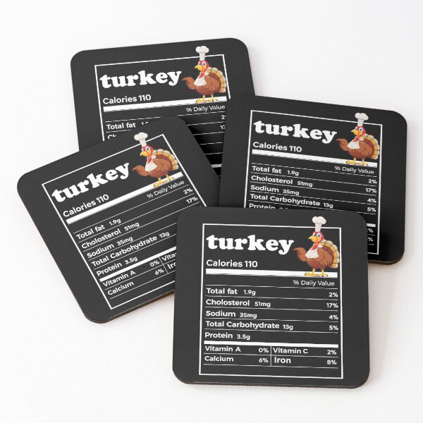 Item preview, Funny Thanksgiving Christmas Food Turkey Nutrition Facts T-Shirt designed and sold by wernericrj97.