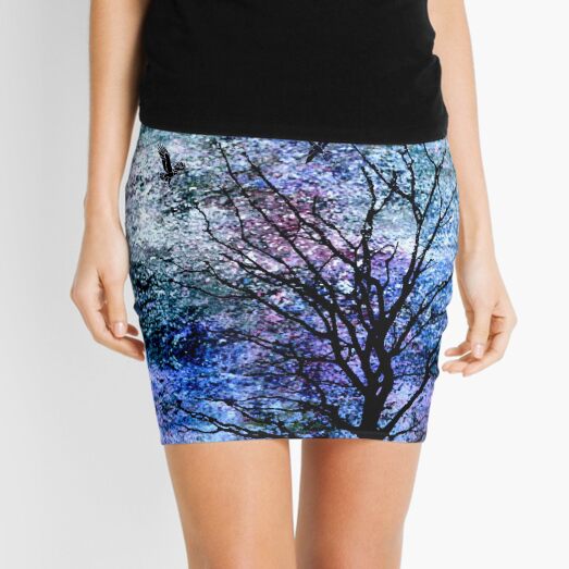 Birds of Midnight Mini Skirt