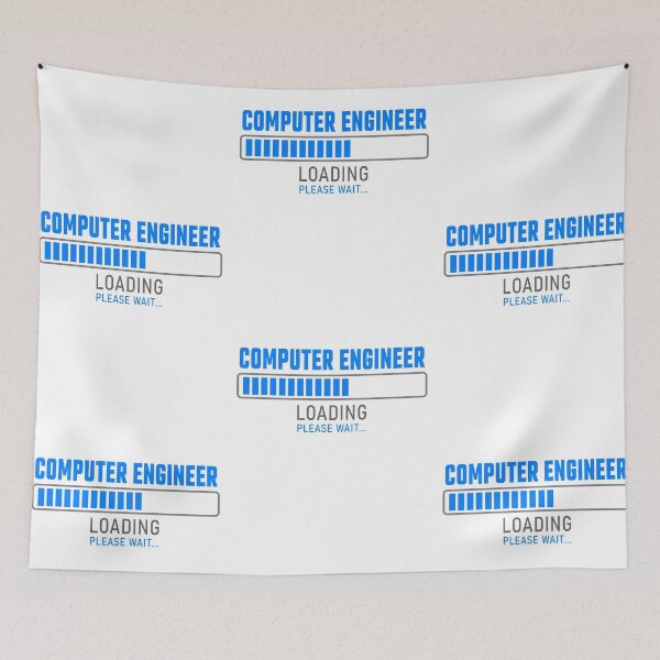 Item preview, Computer Engineer - Loading please wait designed and sold by VrajStudio.