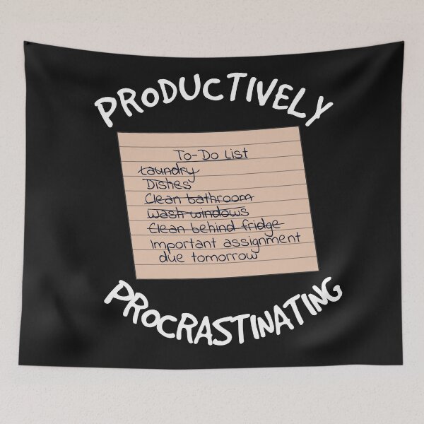 Item preview, Productive Procrastination Checklist designed and sold by Capputeeno.