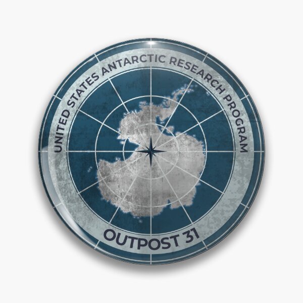 Item preview, The Thing - Outpost 31 badge - distressed designed and sold by BRU Design.