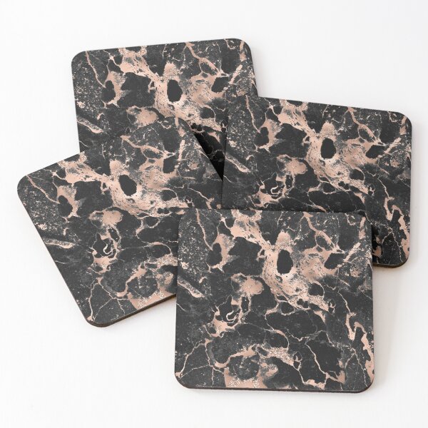 Item preview, Black Rose Gold Marble designed and sold by shabzdesigns.