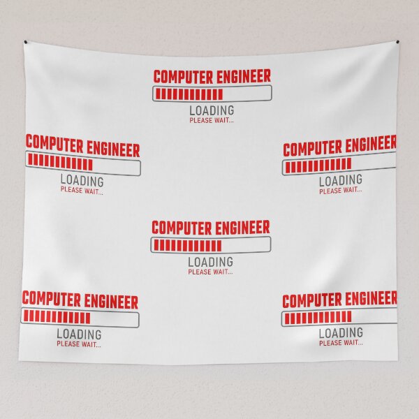 Item preview, Computer Engineer - Loading please wait designed and sold by VrajStudio.