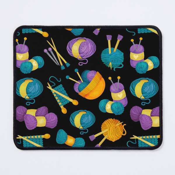 Item preview, Knitting sticker pack: I love Knitting pattern designed and sold by KlaraMacinka.