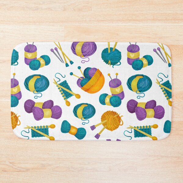 Item preview, Knitting sticker pack: I love Knitting pattern designed and sold by KlaraMacinka.