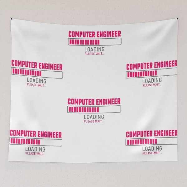 Item preview, Computer Engineer - Loading please wait designed and sold by VrajStudio.