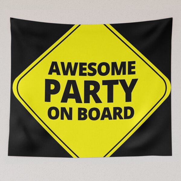 Item preview, Awesome Party On Board designed and sold by Tatzki-Design.