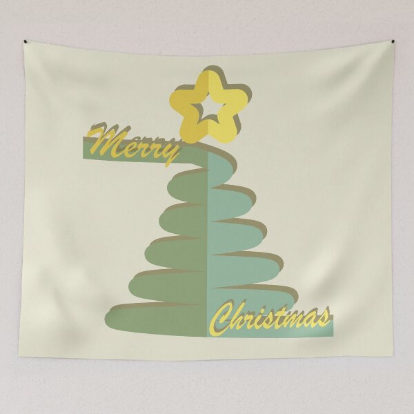 Item preview, Coiled spring Christmas tree and lettering designed and sold by CutieBlue.