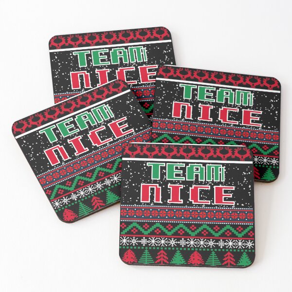 Item preview, TEAM Nice LIST funny ugly christmas shirt and christmas sweater 2021 designed and sold by Dunn Designs.