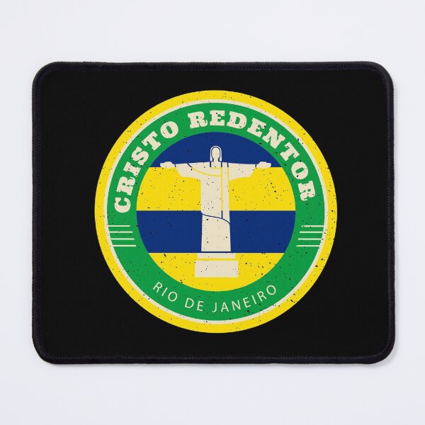 Item preview, Cristo Redentor Rio De Janeiro Badge Print designed and sold by Parag's Travel Shop.