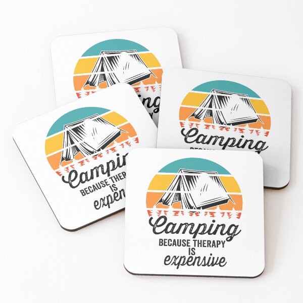 Item preview, Camping because therapy is expensive-summer designed and sold by DesignedBySnip.