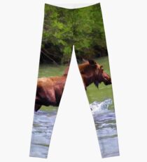 River Crossing Moose Leggings
