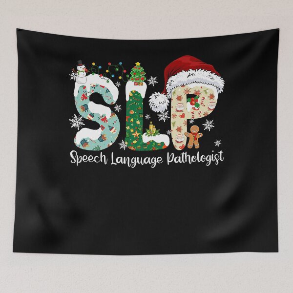 Item preview, Funny SLP Speech Language Pathologist Santa Christmas Pajama T-Shirt designed and sold by orvillesznpb70.