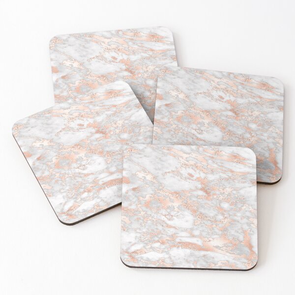 Item preview, White Rose Gold Marble designed and sold by shabzdesigns.