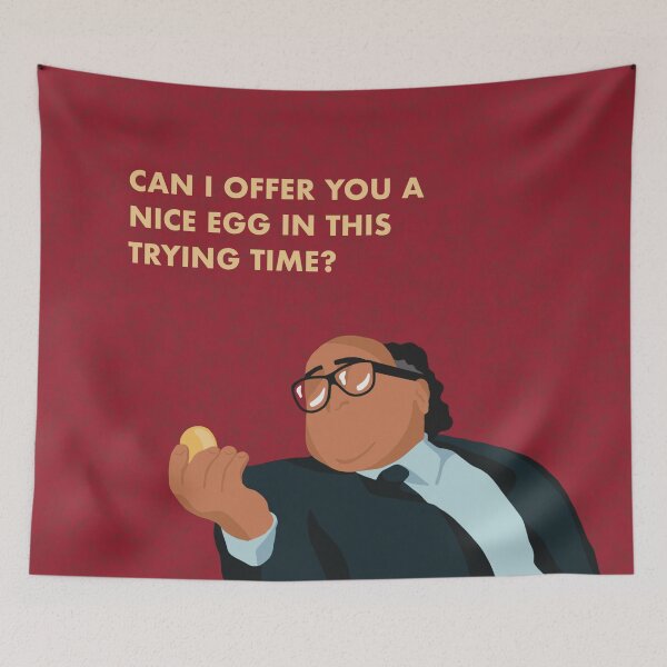 Item preview, Can I offer you a nice egg in this trying time? - Frank quote designed and sold by UnhelpfulWaffle.
