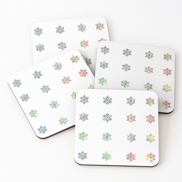 Item preview, Snowflakes sticker set of 20, Rainbow designed and sold by Glittervamp.